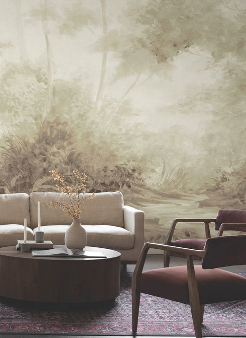 Woodlands Sepia Wall Mural