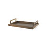 Shay Aluminium Tray - Medium, Decorative Tray by Mercana, 17" length x 12" width x 3" height thumbnail 1
