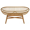 Emile Rattan Bench, Benche by Woven, 53" width x 32.75" height x 26.25" depth thumbnail 5