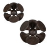 Balanced Harmony Dark Wooden Sculptures Set/2, Figurines & Statue by Uttermost, 10" width x 10" height x 10" depth thumbnail 6
