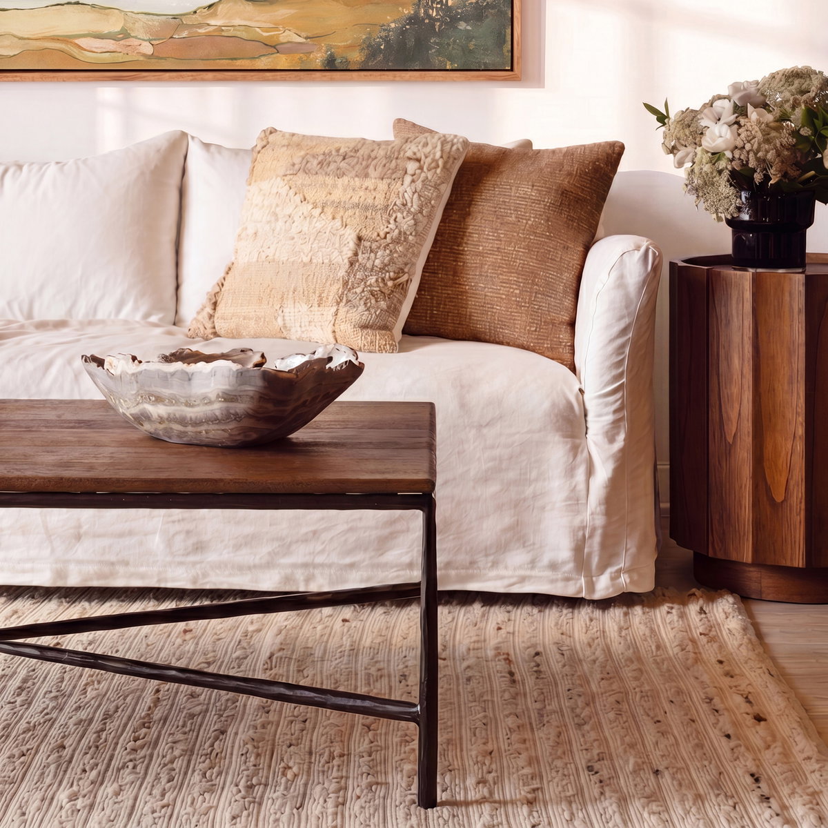 Cadwell Side Table Brown, Side & End Table by Dovetail, 18.5" width x 22.75" height x 18.5" depth View 4