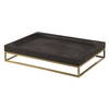 Shadowstone Cast Black Tray, Decorative Tray by Uttermost, 18" width x 3.5" height x 13" depth thumbnail 4