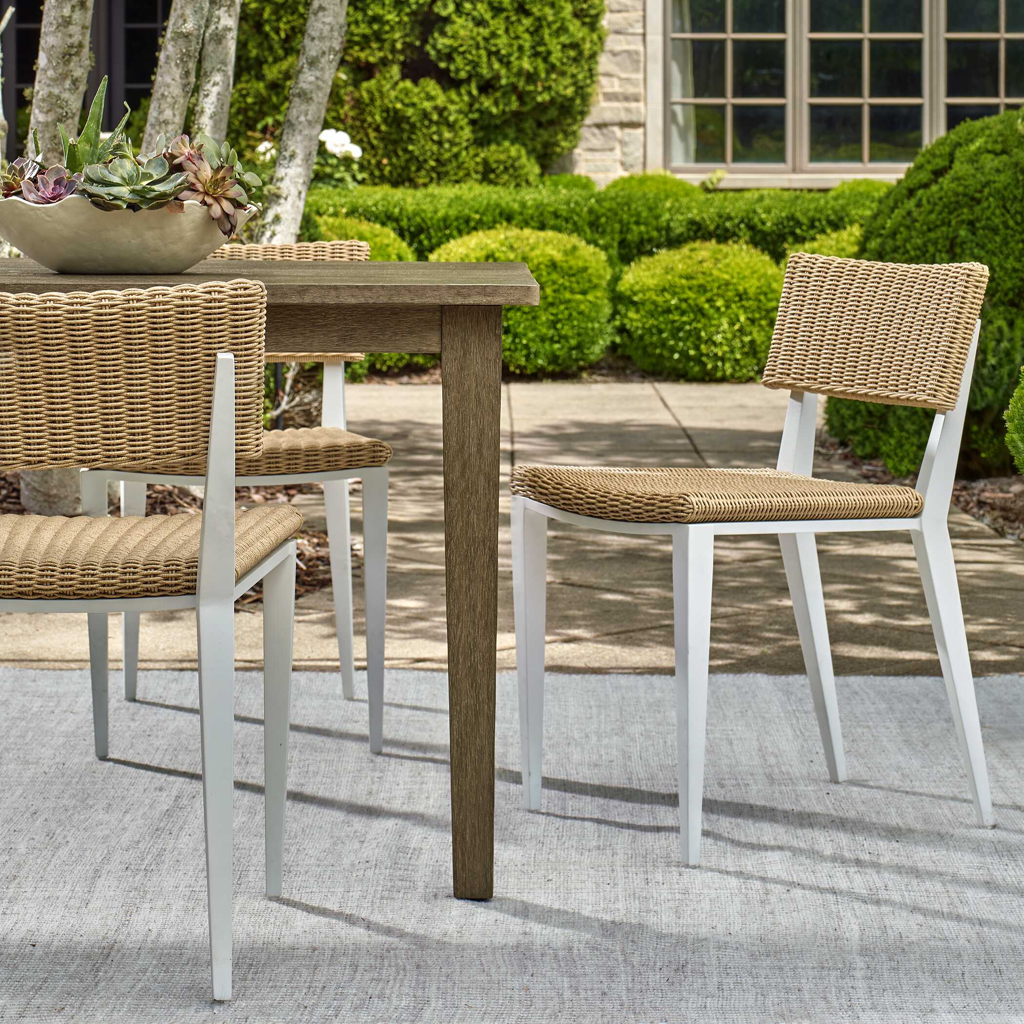 Calbas White Outdoor Dining Chair large image 