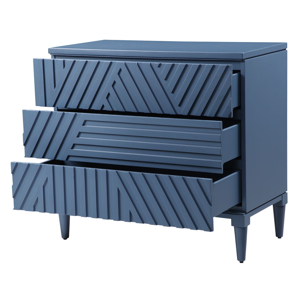Colby Blue Drawer Chest, Cabinets & Chest by Uttermost, 36" width x 33" height x 18" depth View 9