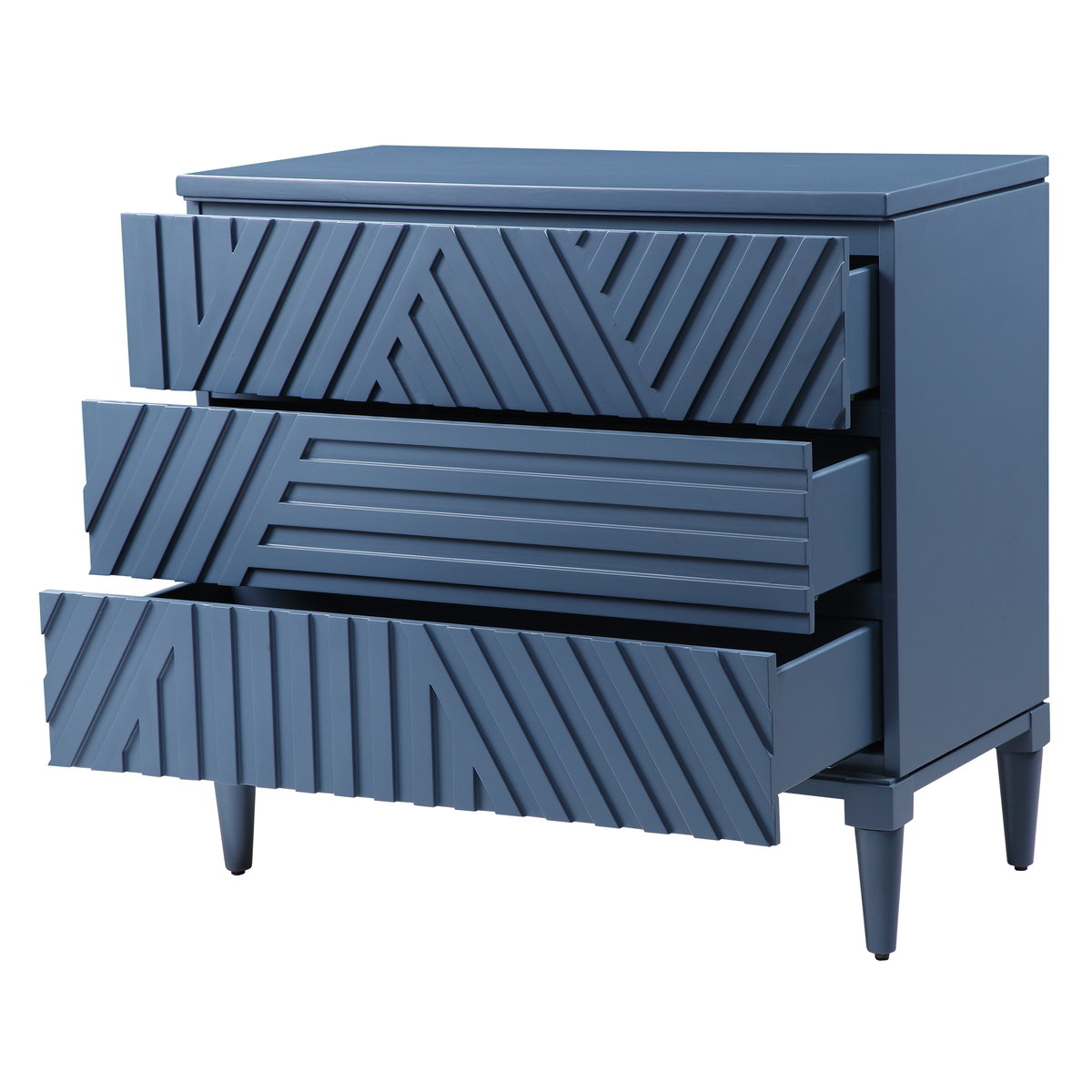Colby Blue Drawer Chest, Cabinets & Chest by Uttermost, 36" width x 33" height x 18" depth View 9
