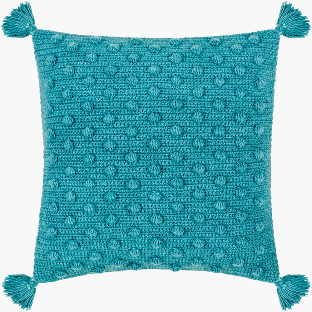 Makrome Accent Pillow, Decorative Pillow by Surya, 22" length x 22" width