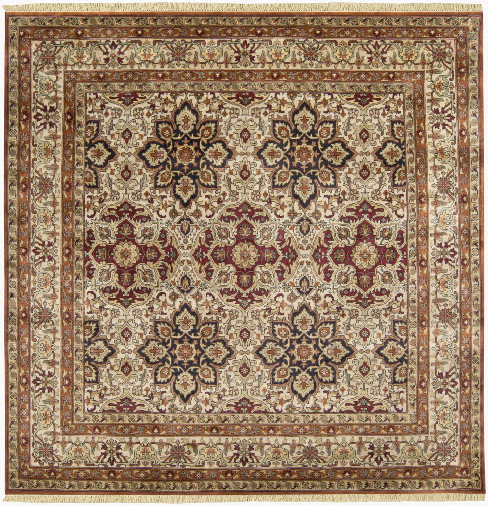 Taj Mahal Handmade Rug, by Surya, 8' length x 8' width