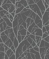 Trees Silhouette Charcoal & Silver Wallpaper thumbnail 0