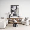 Bela Large Arched Console Table Medium Brown Wood thumbnail 2