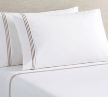 Online Designer Bedroom Grand Organic Percale Sheet Set, King, Simply Taupe