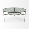 Felicity  Marble Top with Iron Frame Coffee Table, by Mercana, 36" length x 36" width x 16" height thumbnail 4