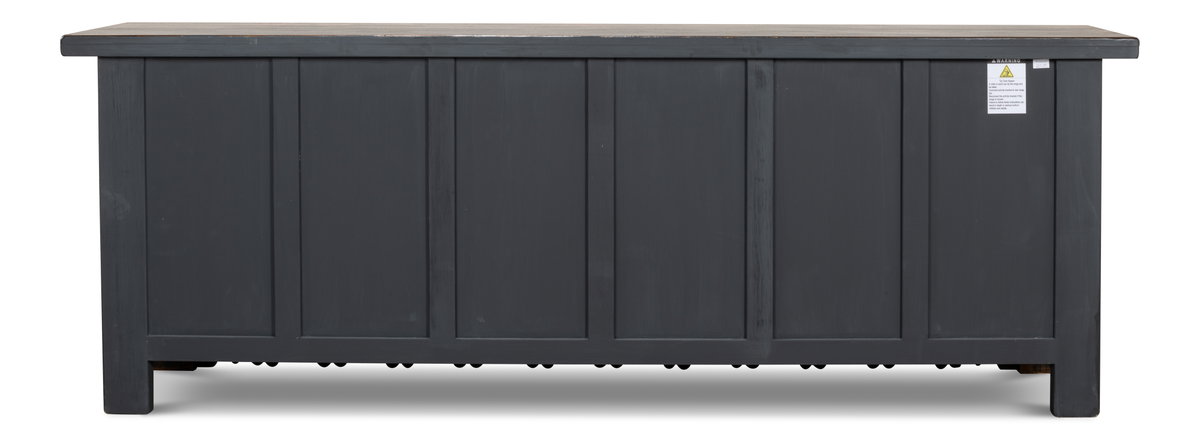 Nader Persian Burnt Brown Sideboard, by Sarreid, 1'7" length x 8'2" width x 2'11" height View 3