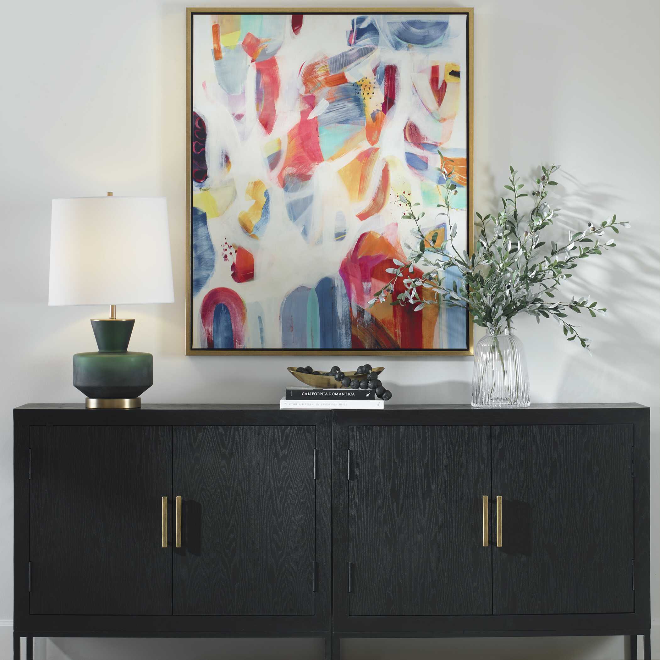 Trentino Dark Emerald Green Table Lamp, by Uttermost, 16" width x 28" height x 16" depth View 5