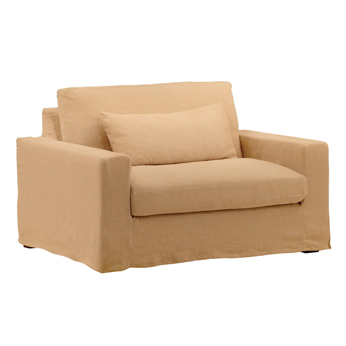 Dixie Chair and a Half Slipcover Wheat, Sofas & Sectional by Dovetail, 49.2" width x 33" height x 39.3" depth