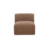 Isla Slipper Chair Mocha, Accent Chair by Moe's Home, 34.2" width x 29.9" height x 41.7" depth thumbnail 1