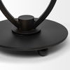 Salah I Small Black Iron Table Candle Holder, Candles & Candle Holder by Mercana, 7.8" length x 7.8" width x 25.35" height thumbnail 7