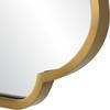 Athena Brushed Brass Mirror, by Uttermost, 24" width x 32" height x 1" depth thumbnail 6