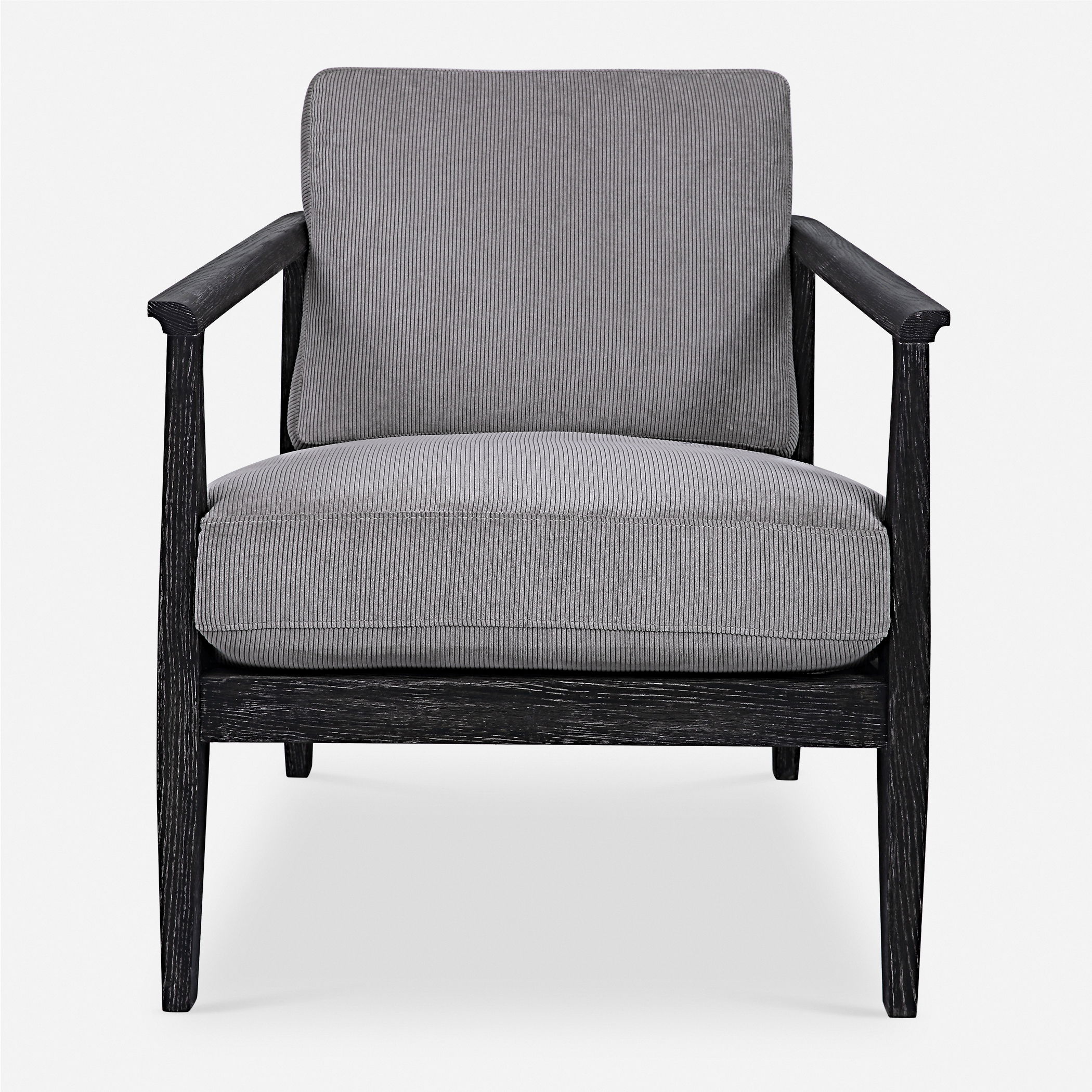 Brunei Modern Gray Accent Chair large image 