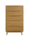 Currant Five Drawer High Chest, Caramelized, Dresser by Greenington, 19" length x 32" width x 52" height thumbnail 2