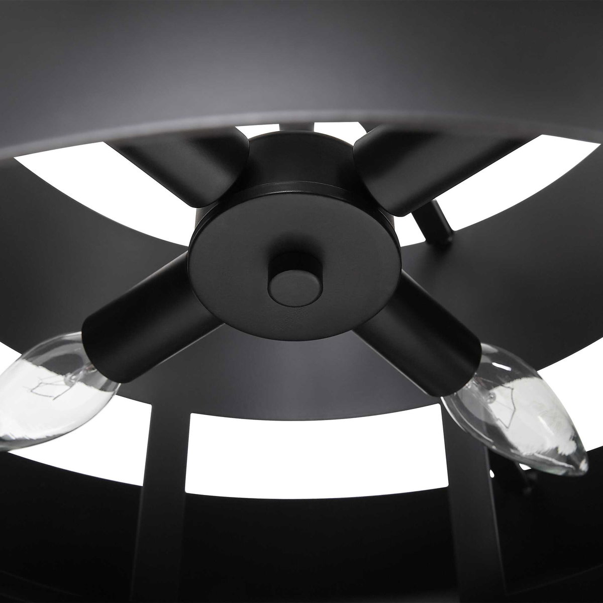 Youngstown Dark Bronze 4 Light Pendant, Ceiling Light by Uttermost, 20" width x 14.5" height x 20" diameter x 20" depth View 7