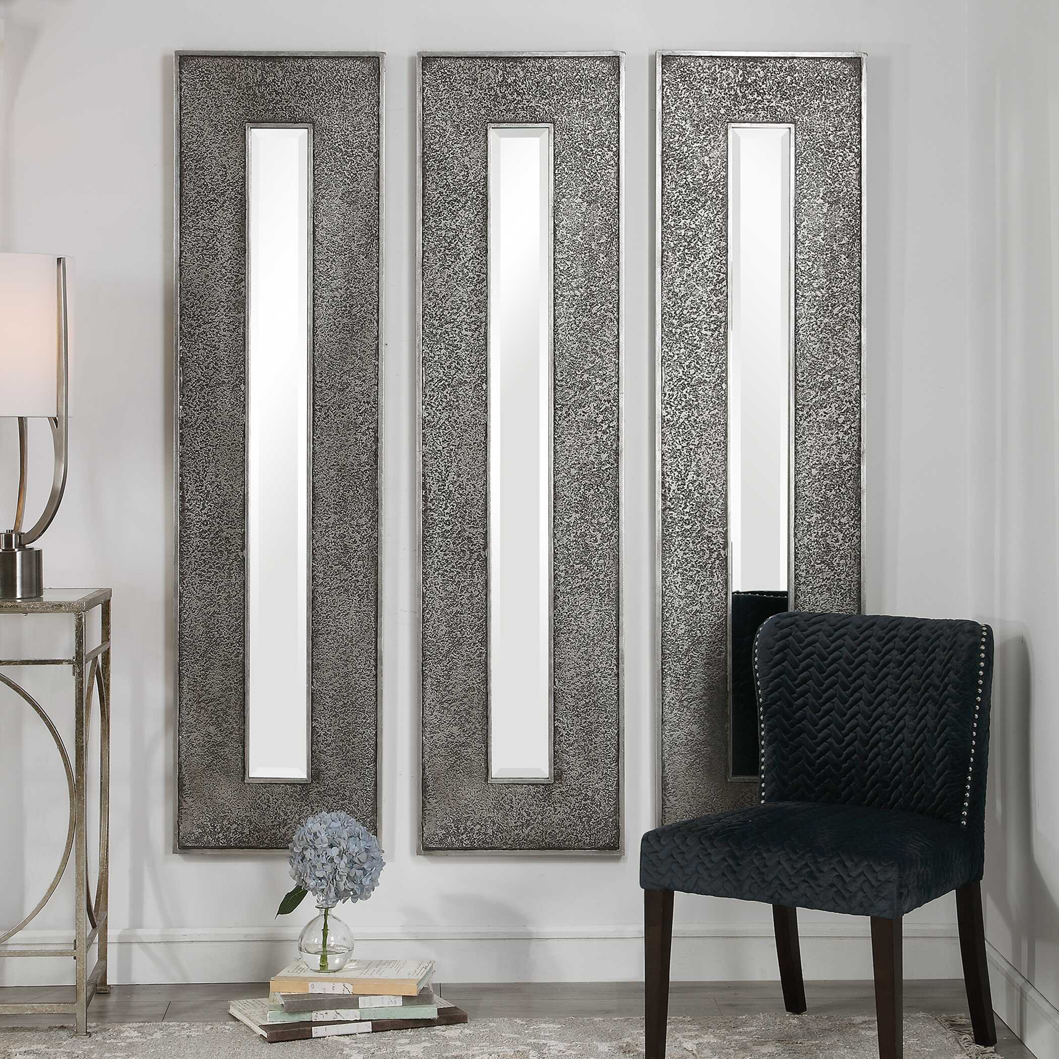 Bannon Tall Metallic Mirror, by Uttermost, 18.88" width x 73" height x 1.25" depth View 6