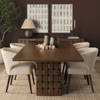 Mala Beige Paper Mache Cube Garland, Decorative Object by Mercana, 40" length x 2" width x 2" height thumbnail 4