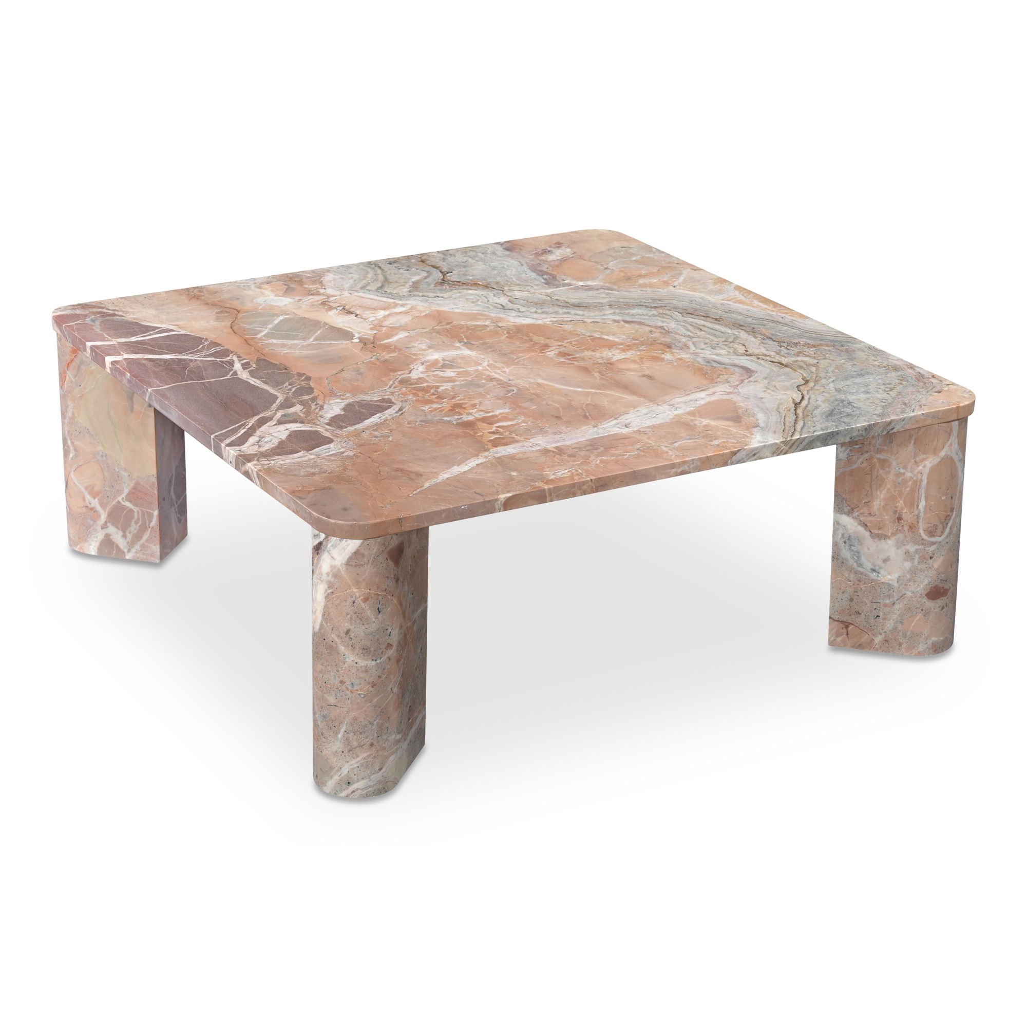 Segment Coffee Table Orange Levante Marble large image 