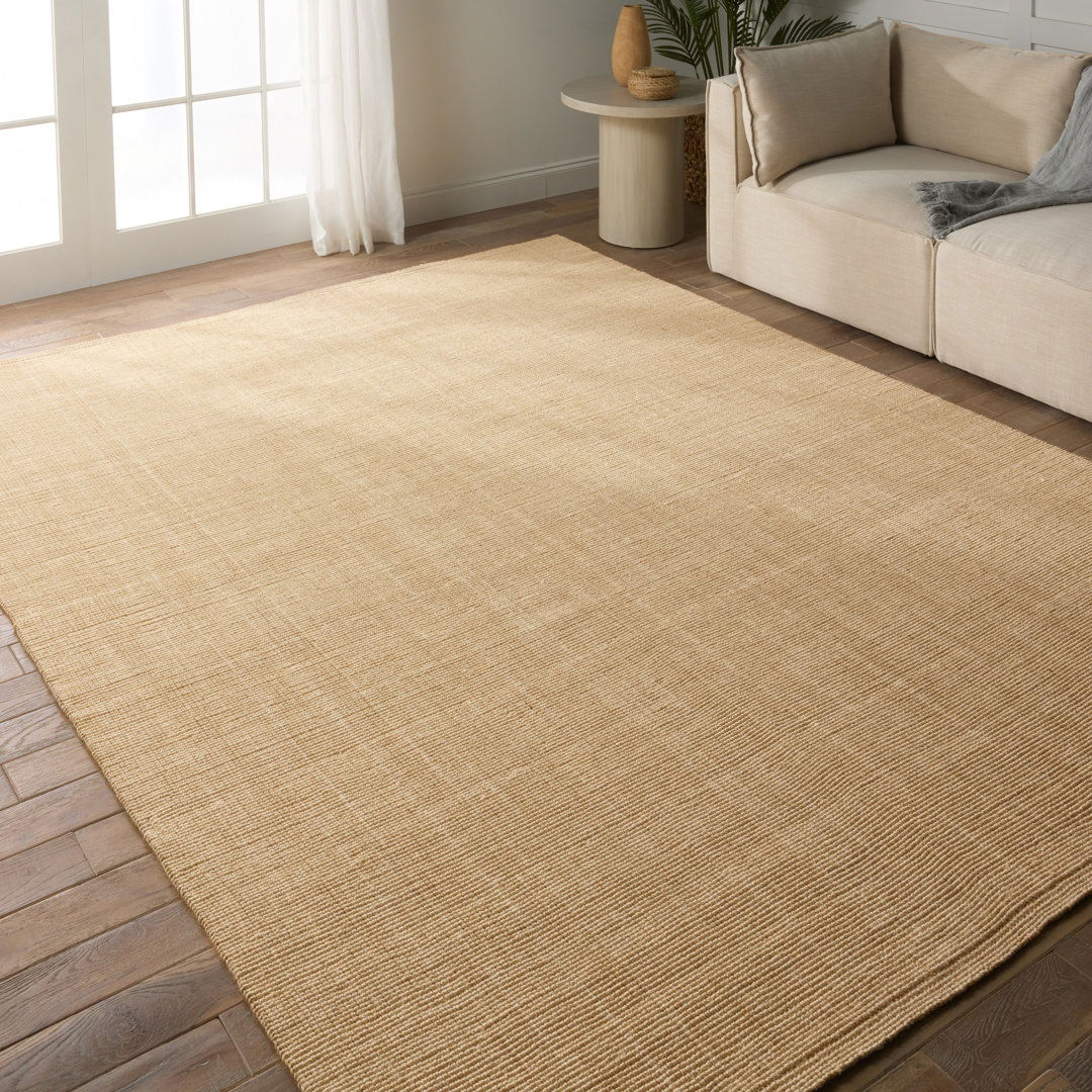 Alyster Natural Solid Beige Area Rug (5'X8') large image 