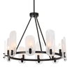 Ellipse 10 Light Dark Bronze Chandelier, by Uttermost, 28" width x 22.5" height x 28" diameter x 28" depth thumbnail 8