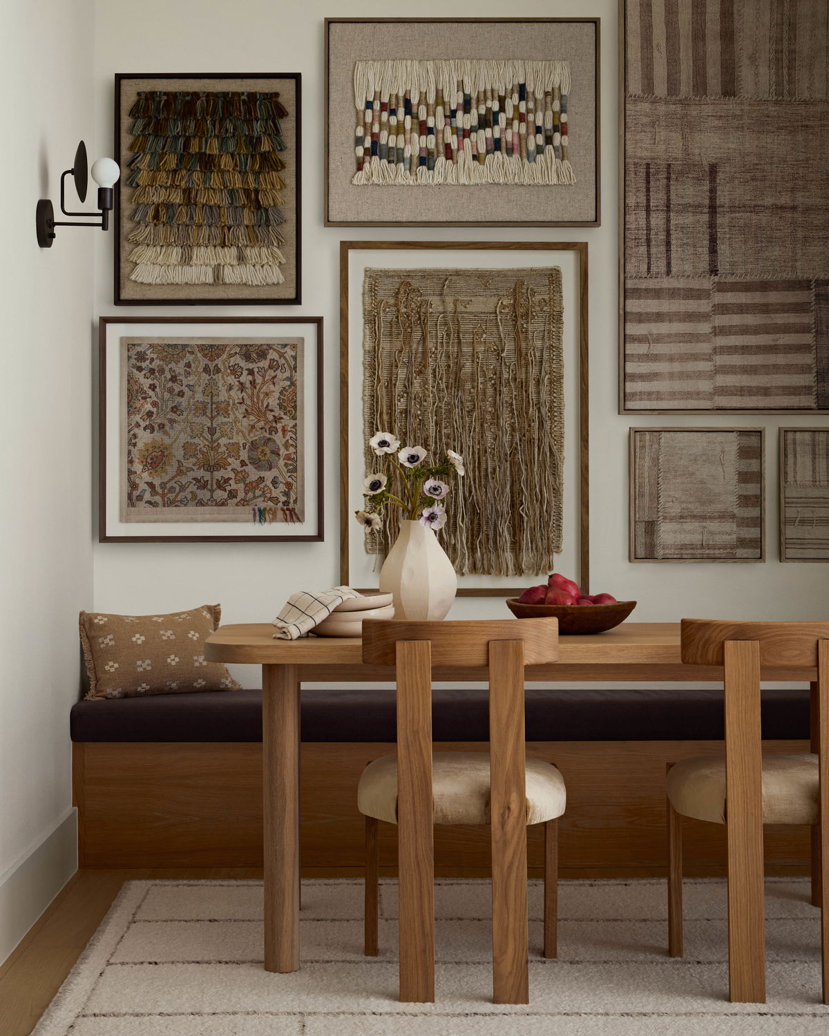 Loloi Patchwork A Wall Art, Wall Hanging, 17" length x 17" width View 2