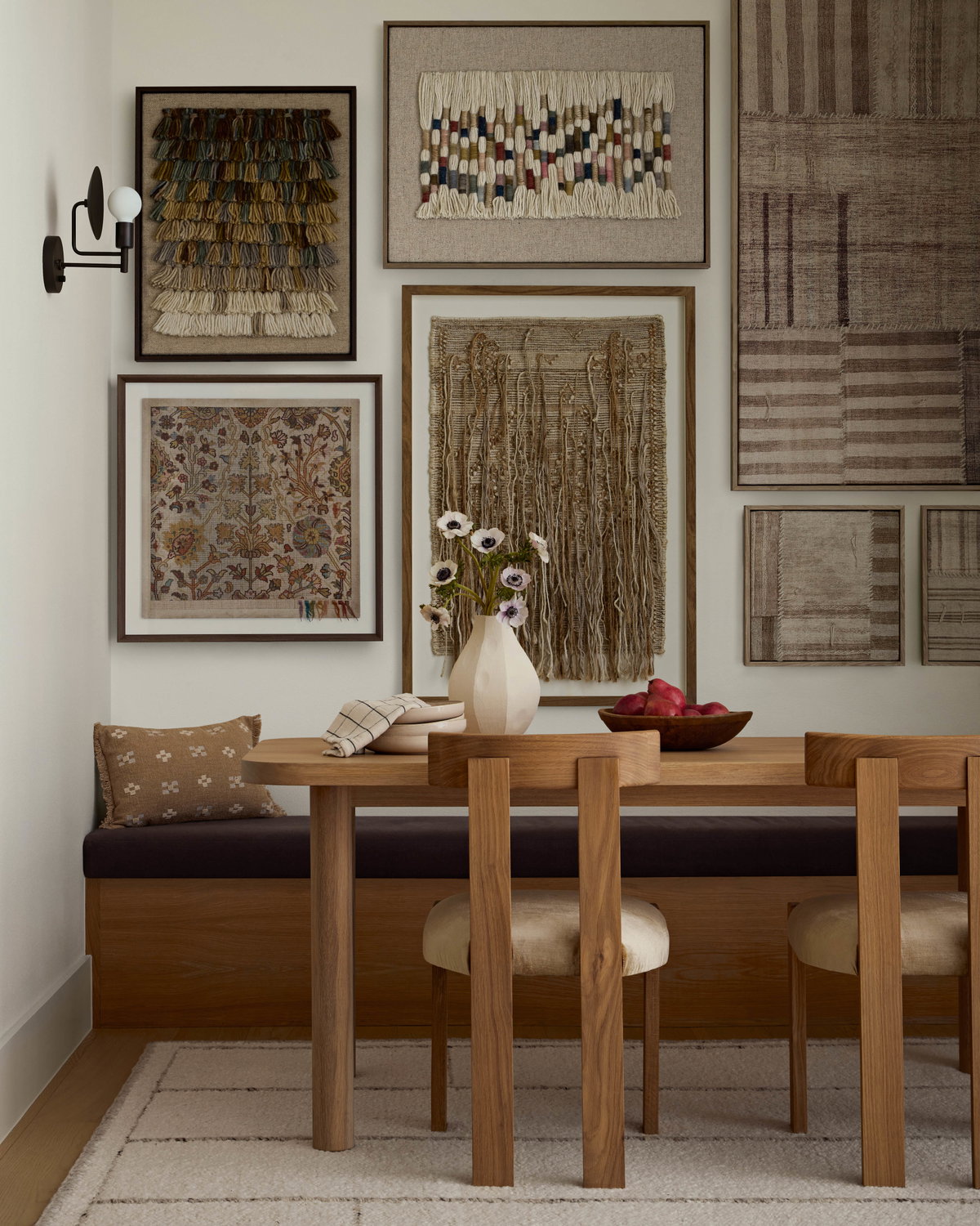 Loloi Patchwork A Wall Art, Wall Hanging, 17" length x 17" width View 2