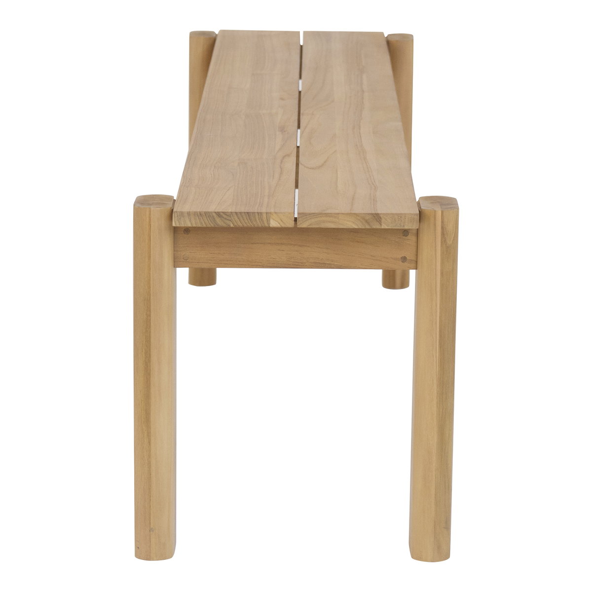 Tempo Outdoor Dining Bench Natural, by Moe's Home, 5'11" width x 1'6" height x 1'4" depth View 4