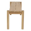 Tempo Outdoor Dining Bench Natural, by Moe's Home, 5'11" width x 1'6" height x 1'4" depth thumbnail 4