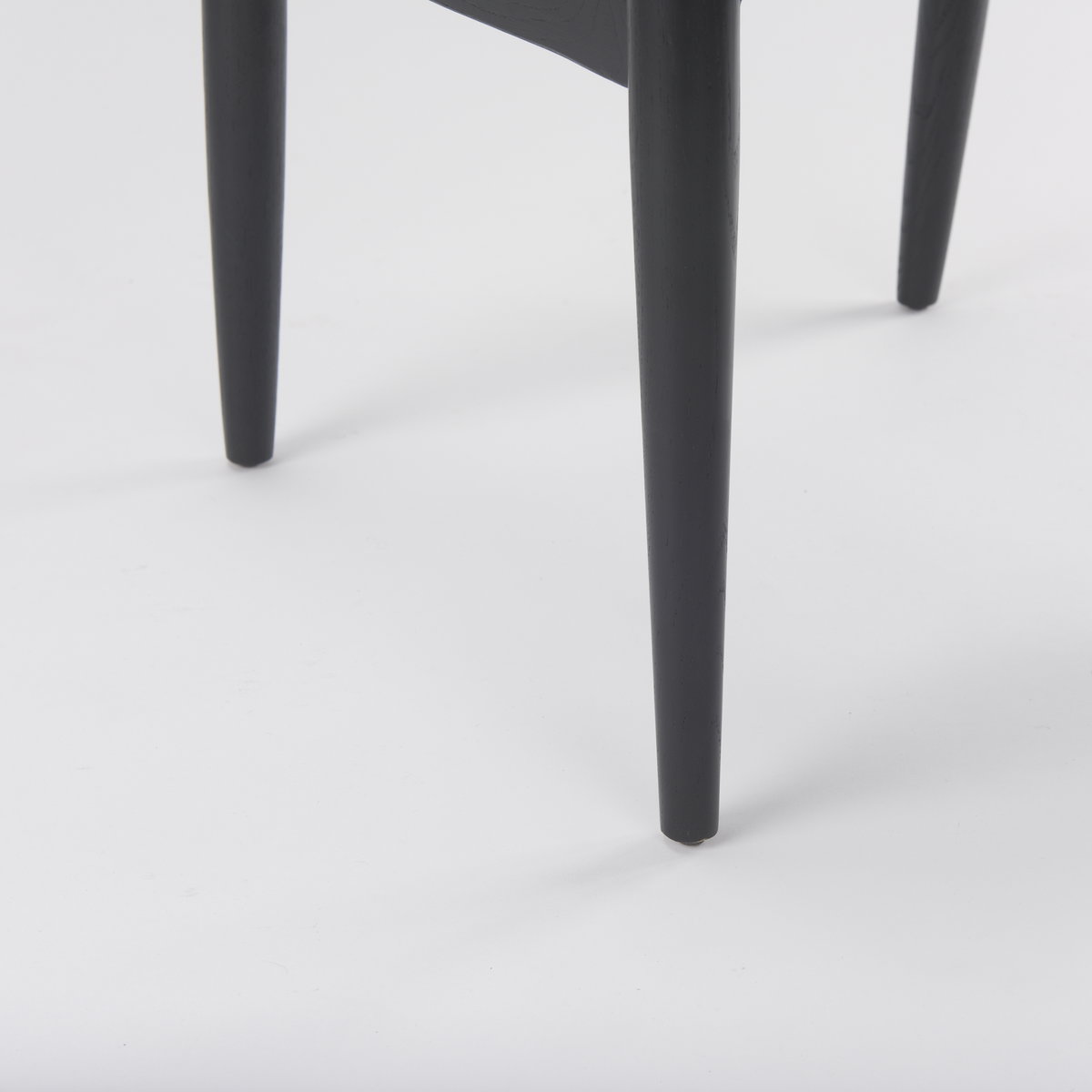Cline Curved Back Dining Side Chair | Gray Fabric with Black Wood, Dining Chair by Mercana, 20.87" length x 23.03" width x 31.89" height View 16