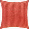 Waffle Accent Pillow Down, Decorative Pillow by Surya, 22" length x 22" width thumbnail