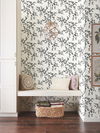 Creeping Fig Vine Black & White Wallpaper thumbnail 1