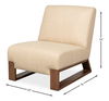 Wylam Leather Chair Cappucino White thumbnail 25