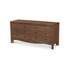 Mabel 6 Drawer Dresser Dark Brown, by Moe's Home, 64.3" width x 30.75" height x 20.2" depth thumbnail 3