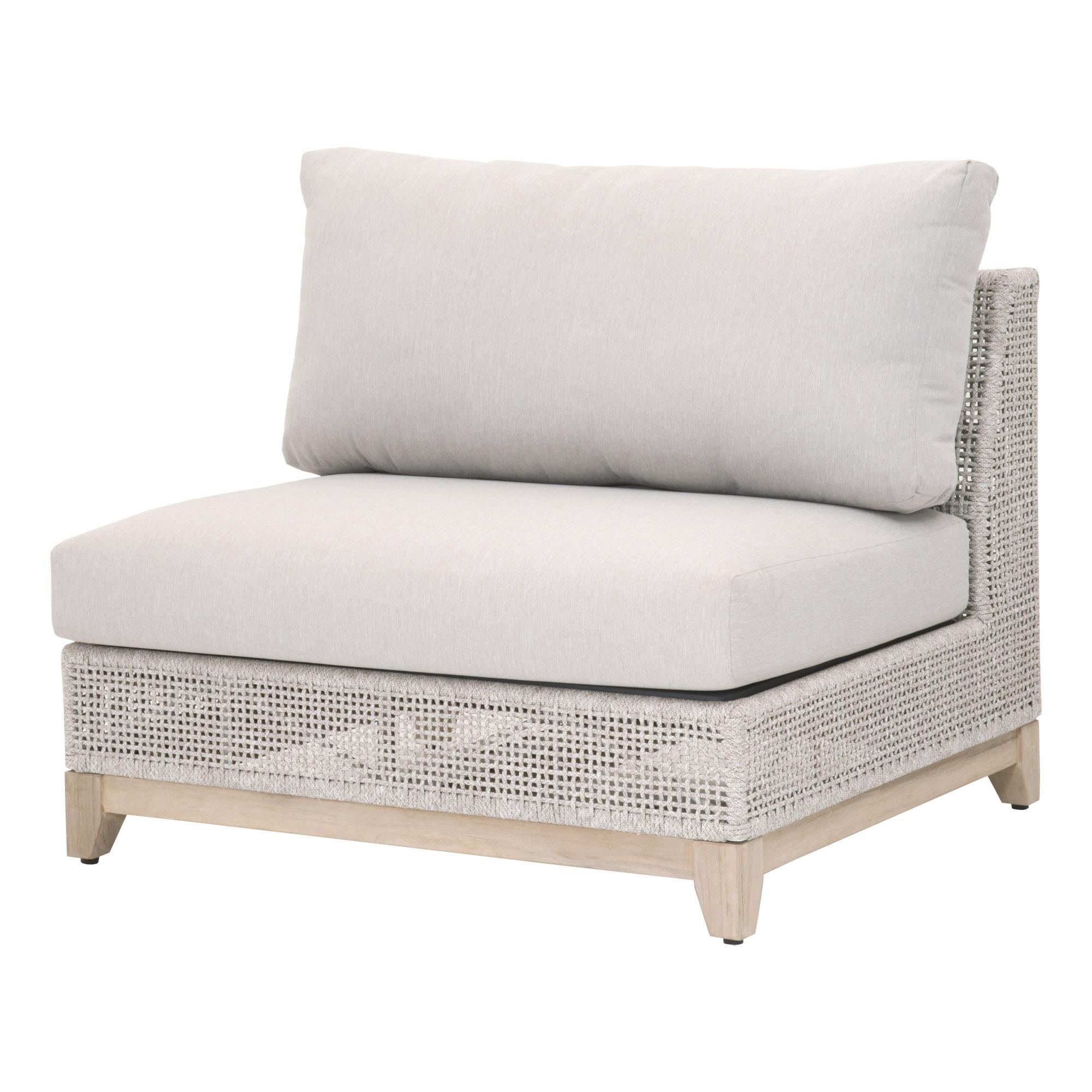 Tropez Outdoor Modular Armless Sofa Chair, Seating by Essentials for Living, 39" width x 33" height x 34" depth View 2