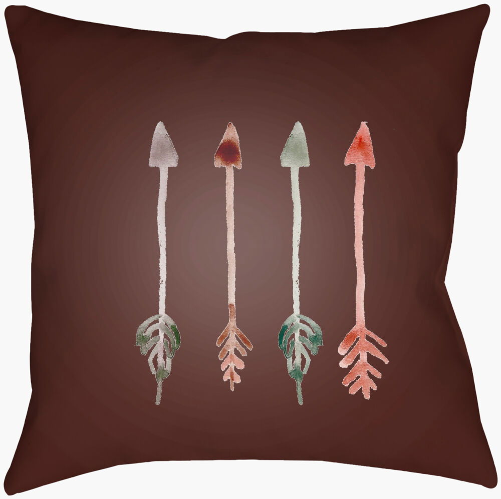Arrows Accent Pillow, Decorative Pillow by Surya, 18" length x 18" width