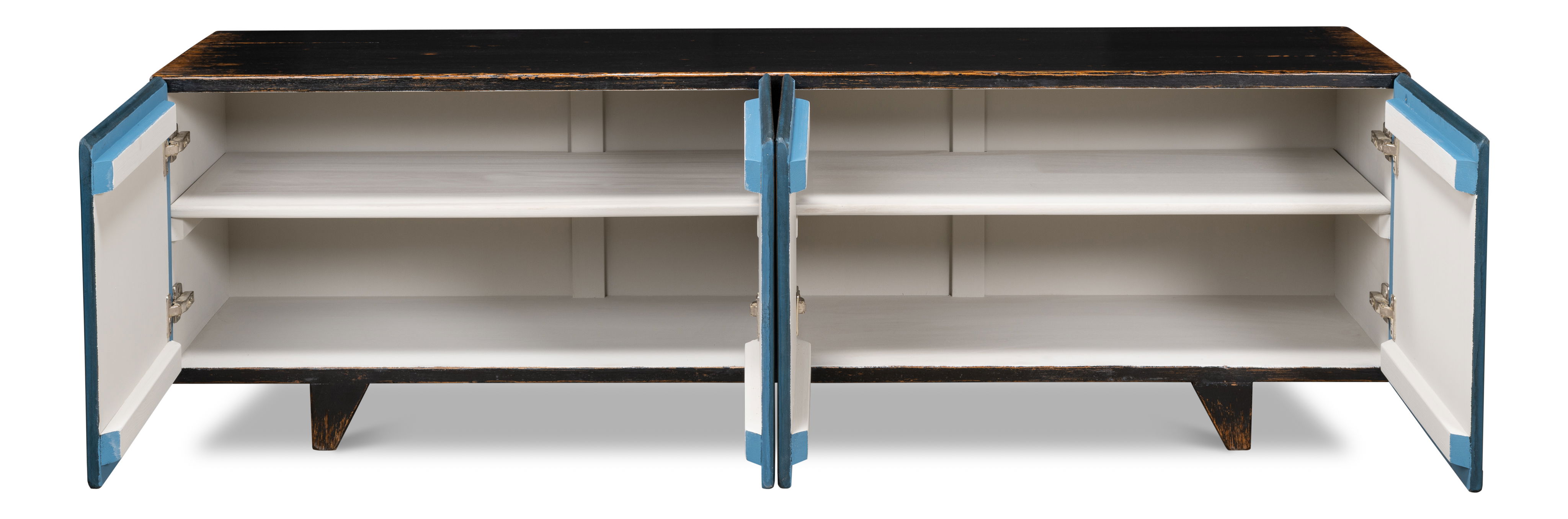 Low Wall Console For Tv, Blue large image 