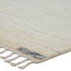 Keoka Striped Hand-Knotted Wool Area Rug in Cream/Gray thumbnail 3