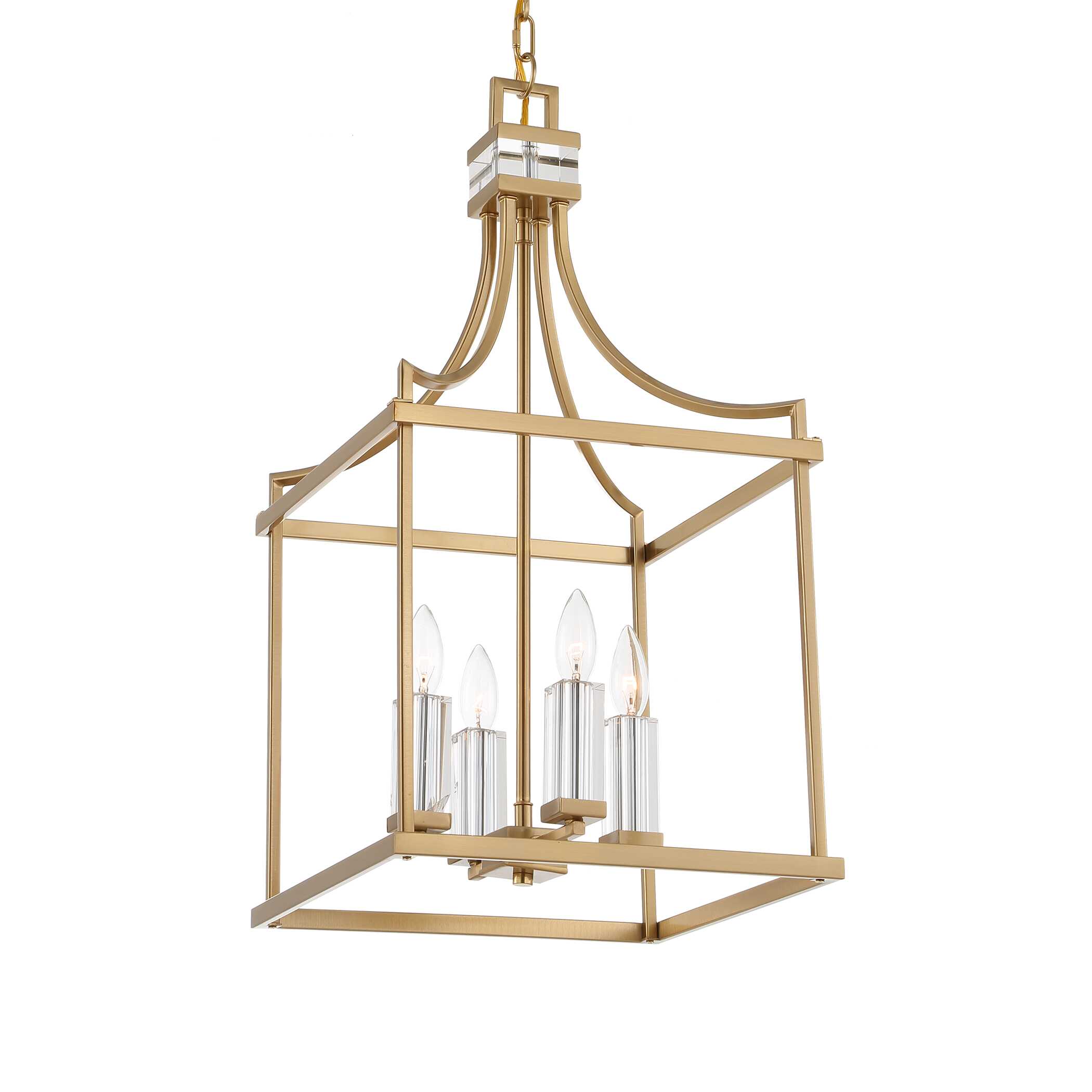 Montreal 4 Light Brass Lantern Pendant Montreal 4 Light Brass Lantern Pendant large image