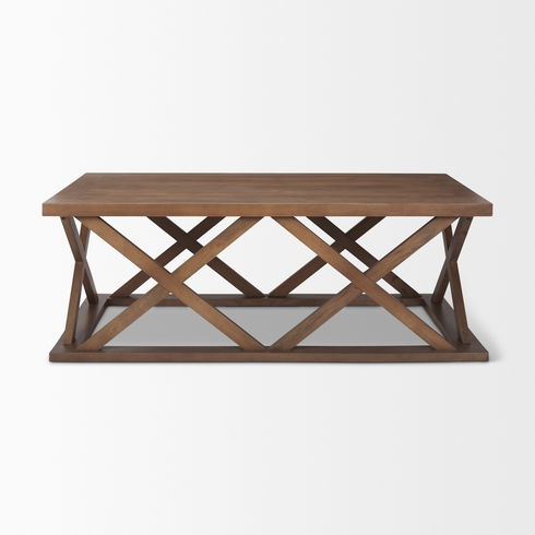 Forsey  Medium Brown Rectangle Coffee Table