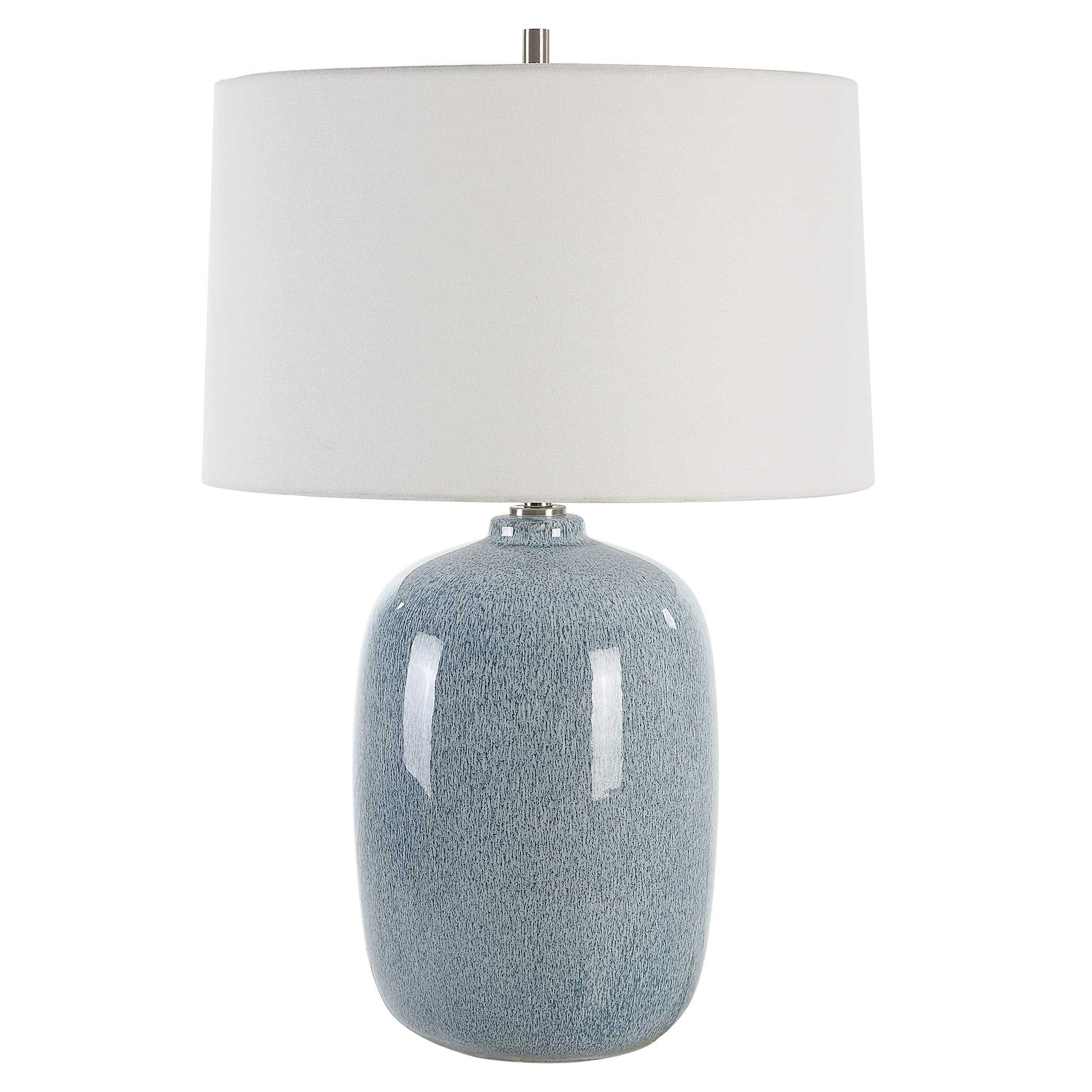 Jubilee Sky Blue Table Lamp, by Uttermost, 18" width x 26.75" height x 18" depth View 5