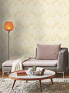 Tapestry Damask Yellow Wallpaper thumbnail 2