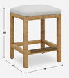 Muriel Rattan Counter Stool thumbnail 2