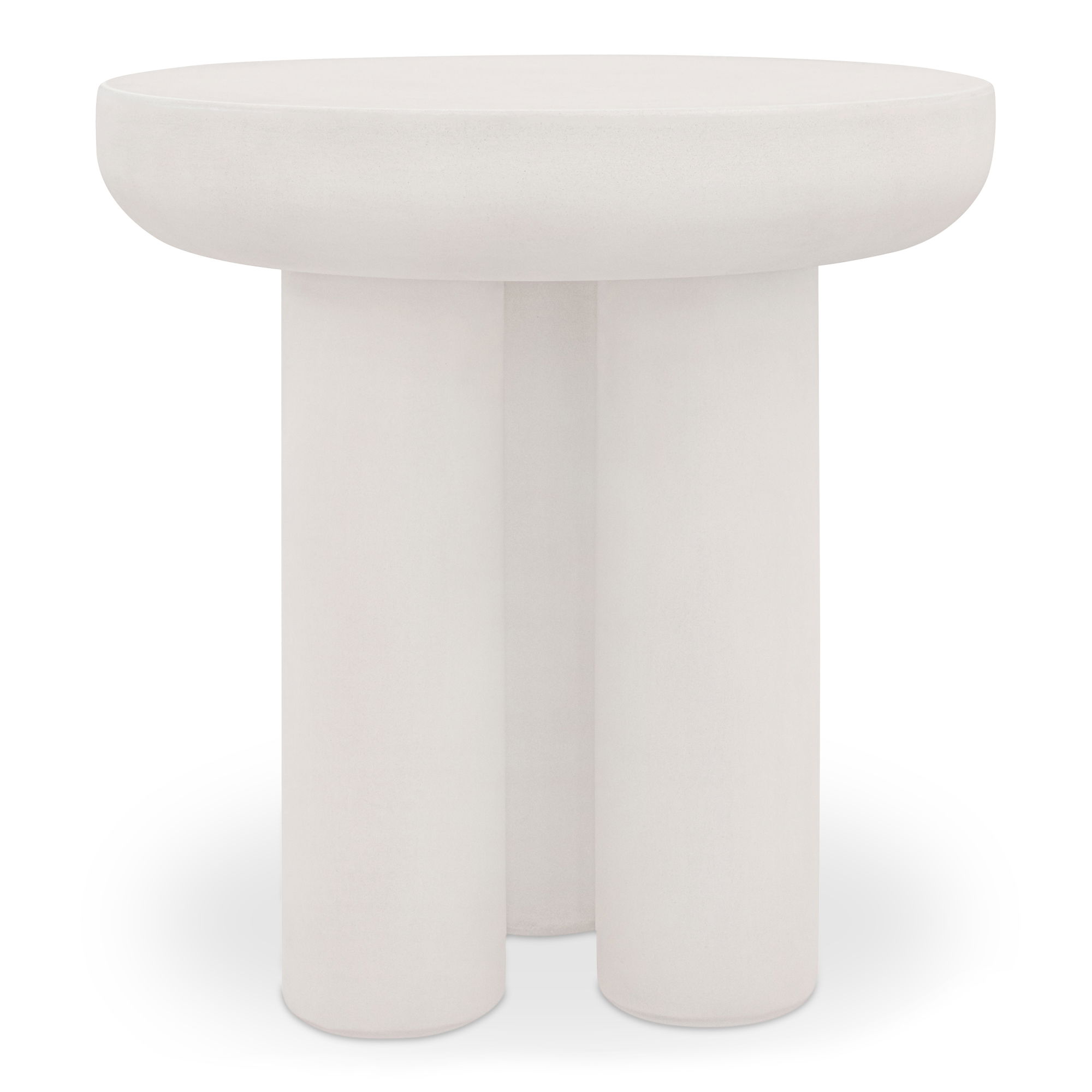 Rocca Side Table Cream, Side & End Table by Moe's Home, 19.69" width x 20.08" height x 19.69" depth View 2