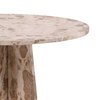 Caldwell Bistro Table Beige, Dining Table by Dovetail, 30" width x 30" height x 30" depth thumbnail 4