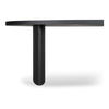 William Dining Table Black, by Moe's Home, 85.75" width x 30" height x 43.25" depth thumbnail 4